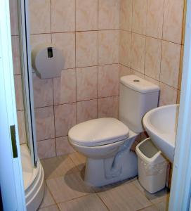 Koupelna v ubytování Eurohotel