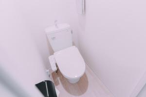 a bathroom with a white toilet in a room at Minimalist Loft Namba Compact Studio with a 24-hour Gym MA502 in Osaka +32 photos