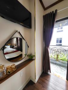 TV a/nebo společenská místnost v ubytování HA Hotel & Apartment