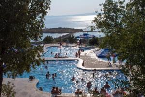 a group of people in a swimming pool at a resort at Panorma Zone A 42 in Klenovica