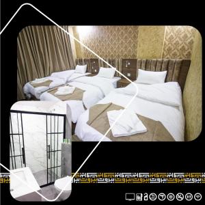 Postel nebo postele na pokoji v ubytování Beirut Hotel 2 New