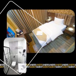 Postel nebo postele na pokoji v ubytování Beirut Hotel 2 New