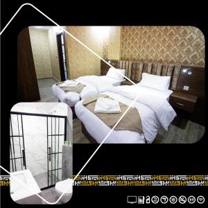 Postel nebo postele na pokoji v ubytování Beirut Hotel 2 New