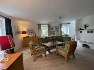 Posezení v ubytování Charmantes Ferienhaus Luise im Allgäu