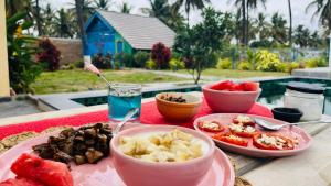 Jídlo v prázdninového domu nebo okolí