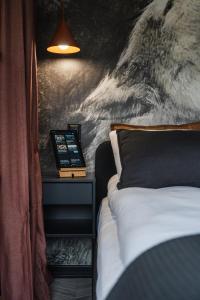 Postel nebo postele na pokoji v ubytování Apartament WOLF