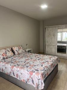 a bedroom with a large bed in a room at Spacious flat with wide view in Istanbul