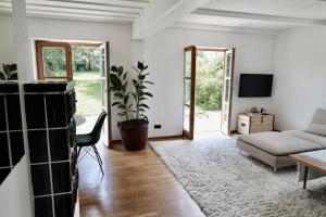 TV a/nebo společenská místnost v ubytování Ferienhaus Flying Roots Wackersberg