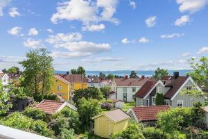 a row of houses in a residential neighborhood at Beautiful apartement Oslo in Oslo