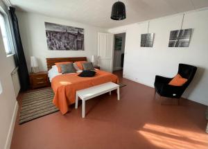 Postel nebo postele na pokoji v ubytování Appart'hôtel et chambres Lens