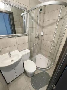 Koupelna v ubytování Green Residence Brasov + 5 fotografií