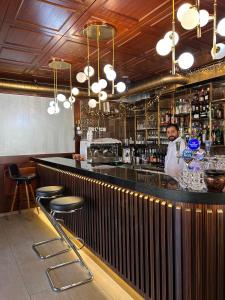 Lounge nebo bar v ubytování Buffet de la gare Courtelary