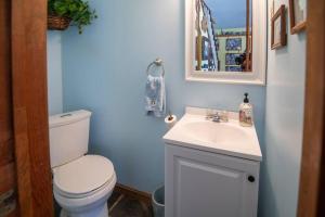 Koupelna v ubytování Four Season Ski, Lake & Golf Home on Lake Rescue + 52 fotografií