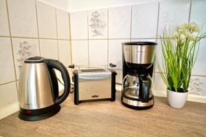 Kaffe- og tefaciliteter på Wohnung mit 8 Schlafplätzen