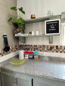 Nhà bếp/bếp nhỏ tại Agradable Apt oeste de Cali