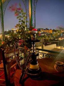 Balkón nebo terasa v ubytování Riad Taj Salma