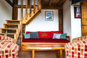 Część wypoczynkowa w obiekcie Chalet La Plagne jacuzzi vue top