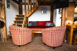Część wypoczynkowa w obiekcie Chalet La Plagne jacuzzi vue top
