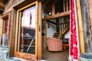 Balkon lub taras w obiekcie Chalet La Plagne jacuzzi vue top