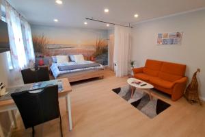 Posezení v ubytování Ferienappartement Ückeritz Usedom