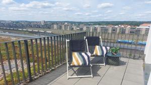 Ein Balkon oder eine Terrasse in der Unterkunft Holiday Inn - the niu, Sparrow Regensburg by IHG