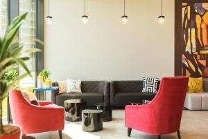 Posezení v ubytování Holiday Inn - the niu, Form Stuttgart Feuerbach by IHG