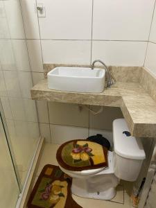 Koupelna v ubytování Casa de praia , Condominio planeta agua