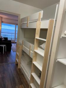 Palanda nebo palandy na pokoji v ubytování Beau studio rénové, vue exceptionnelle Mer-Dune