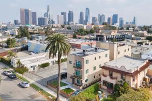 Cảnh Los Angeles hoặc tầm nhìn thành phố từ nhà nghỉ dưỡng