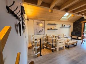 Posedenie v ubytovaní Chalet 10p sauna spa superbe vue