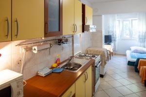 Kuchyň nebo kuchyňský kout v ubytování Apartment Zarace - Gdinj 2047b