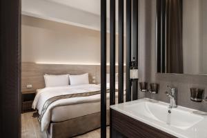Postel nebo postele na pokoji v ubytování Hotel YAM LAGOM