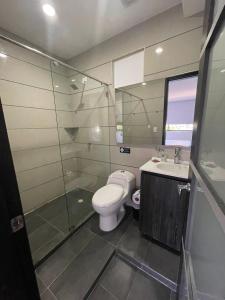 Koupelna v ubytování Hotel Hernández CTG