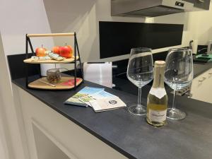 Kuchnia lub aneks kuchenny w obiekcie KOSI Thermen-Vulkanland Appartement