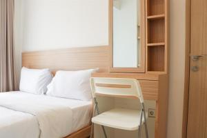 Postel nebo postele na pokoji v ubytování Comfortable Stay 2BR Apartment at Tokyo Riverside PIK 2 By Travelio + 37 fotografií