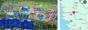 a map of the magic kingdom and a map of the disney resort at Apartment Rose in Portorož