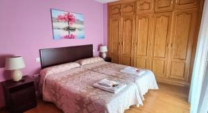Posteľ alebo postele v izbe v ubytovaní Casa Siete Picos