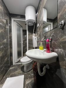 Koupelna v ubytování Berić Rooms