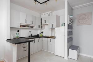 Kuchyňa alebo kuchynka v ubytovaní Wola Lavish Apartment