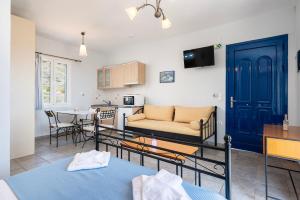 Kuchyň nebo kuchyňský kout v ubytování Agnadi Blue Apartments