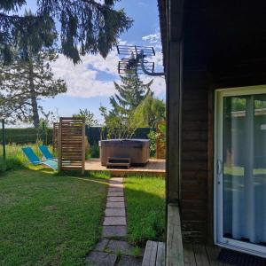Zahrada ubytování Chalet JACUZZI/spa privatif PERCE NEIGE