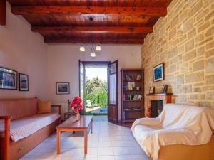 Postel nebo postele na pokoji v ubytování Villa in Prines with Cretan Sea Views + 64 fotografií