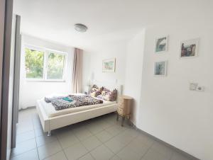 Rúm í herbergi á Wohnung in traumhafter Lage!