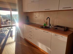 مطبخ أو مطبخ صغير في Apartmani DIVČI Tron 9