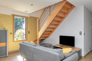 TV a/nebo společenská místnost v ubytování Villa Ker Minet Belle-Île -12 pers