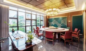 Ruang duduk di Jiangmen Poltton Executive Service Apartment