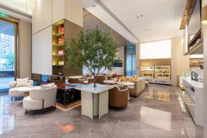 Ruang duduk di Jiangmen Poltton Executive Service Apartment