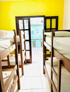 Hostel Estação Maracanã客房内的一张或多张床位