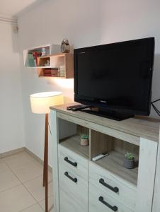 TV a/nebo společenská místnost v ubytování Apartman Fontana