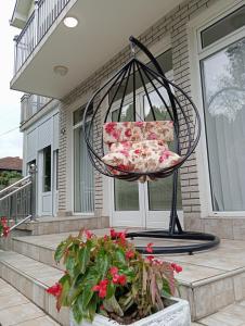 A balcony or terrace at Apartman Fontana